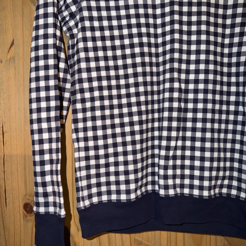 Draper James Navy Checkered pullover - Picture 3 of 5